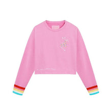 The Mighty Company Womens Rainbow Cuff The Sweatshirt S/M