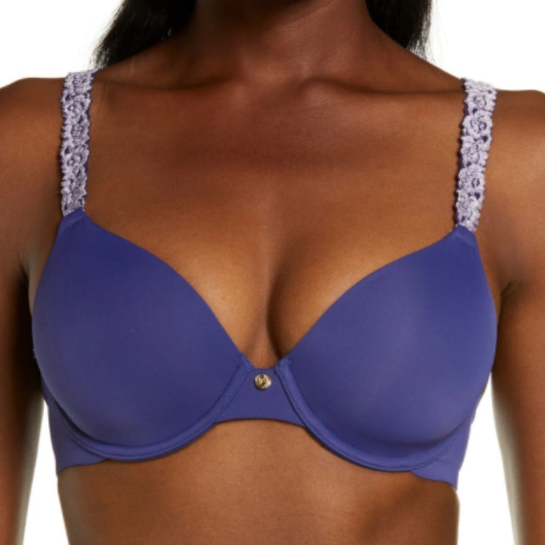 Natori Rose Dream Custom Coverage Underwire Bra in Dark Iris/Frosted Purple