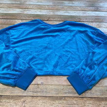 Juicy Couture Cropped Velour Logo Sweatshirt XL