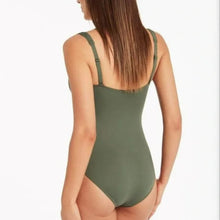 Sea Level Square Neck One-Piece Swimsuit, Size 4
