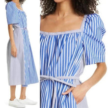Baum und Pferdgarten Aiko Mixed Stripe Organic Cotton Midi Dress, 36