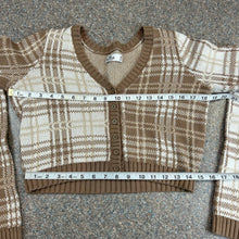 Hollister Preppy Crop Sweater Cardigan Medium