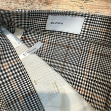 BLDWN High Rise Wide Plaid Pant Size 28 NEW