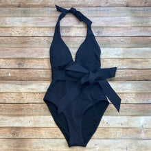 Sea Level Dark Romance Bonded Belt Plunge One Piece Swimsuit NWT