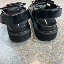 Princess Polly Rue Chunky Strappy Black Sandals Size 8