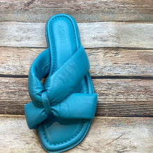 Women's Schutz Fairy Slide Sandal, Size 6 M - Blue