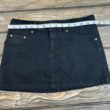 Low Rise Y2K Mini Skirt in Black, Size 1/2