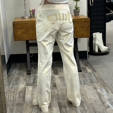 Juicy Couture Straight Leg Track Pants, Metallic Gold, Medium