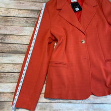 St. John Notch Collar Milano Knit Jacket In Burnt Orange Size 14 NEW