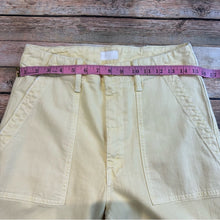 Mother Patch Pocket Private Ankle Fray , Sun Yellow, 26 NWOT