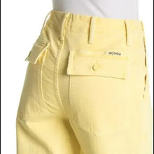 Mother Patch Pocket Private Ankle Fray , Sun Yellow, 26 NWOT
