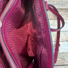 Kate Spade Leather Burgundy Plain Handbag