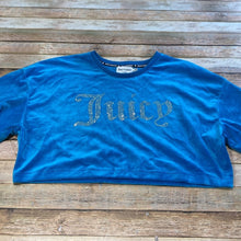 Juicy Couture Cropped Velour Logo Sweatshirt XL
