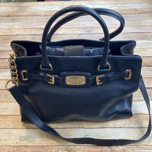 Michael Kors Black Leather Tote Bag