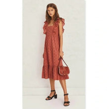 ba&sh Byrd Broderie Anglaise Midi Dress SIze 3 NEW
