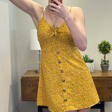 Gold Floral Sundress Size Small