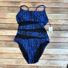 Snake Print Mesh One Piece NWT