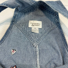 American Flag Carpenter Shortalls Small Y2K