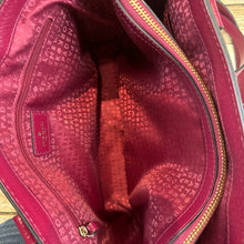 Kate Spade Leather Burgundy Plain Handbag