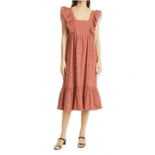 ba&sh Byrd Broderie Anglaise Midi Dress SIze 3 NEW