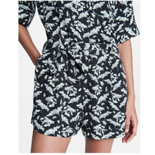 Rag & Bone Women's Black Surplus Floral Viscose Romper Classic Fit Romper