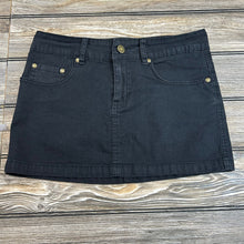Low Rise Y2K Mini Skirt in Black, Size 1/2