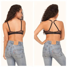 Lively Mesh Trim No Wire Bra Jet Black 32DD