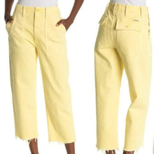 Mother Patch Pocket Private Ankle Fray , Sun Yellow, 26 NWOT