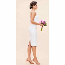 Dress the Population White Alondra Midi Dress - Medium
