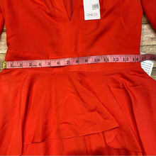 One33 Social Plunge Neck Balloon Long Sleeve Cocktail Minidress, Size 6 - Orange