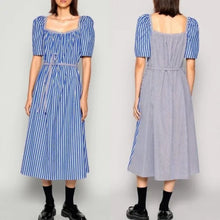 Baum und Pferdgarten Aiko Mixed Stripe Organic Cotton Midi Dress