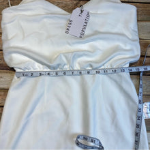Dress the Population White Alondra Midi Dress - Medium