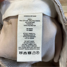 NWT Theory Treeca Seersucker Straight-Leg Ankle Pants in Beige and White