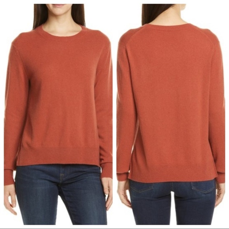 Vince Step Hem Cashmere Sweater, Small