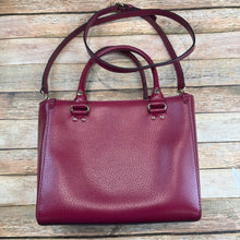 Kate Spade Leather Burgundy Plain Handbag
