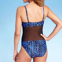 Snake Print Mesh One Piece NWT