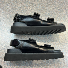 Princess Polly Rue Chunky Strappy Black Sandals Size 8