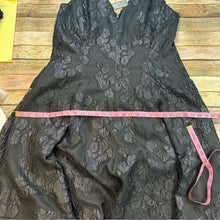 Lela Rose Floral Jacquard A-Line Dress, Size 20 - Black NEW