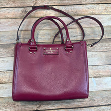 Kate Spade Leather Burgundy Plain Handbag