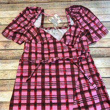 Baum und Pferdgarten Arvia Plaid Asymmetric Organic Cotton Dress Size 4
