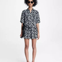 Rag & Bone Women's Black Surplus Floral Viscose Romper Classic Fit Romper