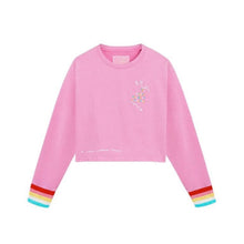 The Mighty Company Womens Rainbow Cuff The Sweatshirt S/M