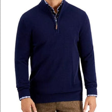 Club Room Quarter-Zip Textured Sweater NWT