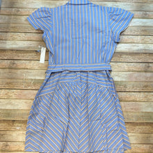Shoshanna Hayworth Pinstripe Mini Shirt Dress Size 12