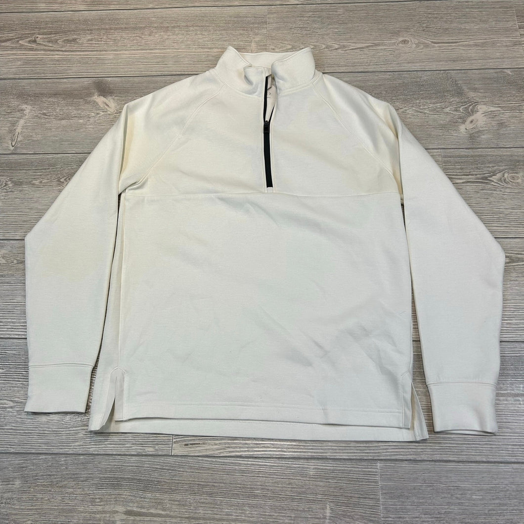 YPB Abercrombie Half Zip Pullover White Men's Small NWOT