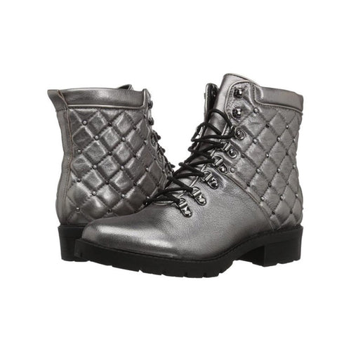 Marc Fisher Womens Lanzia Combat Leather Boots