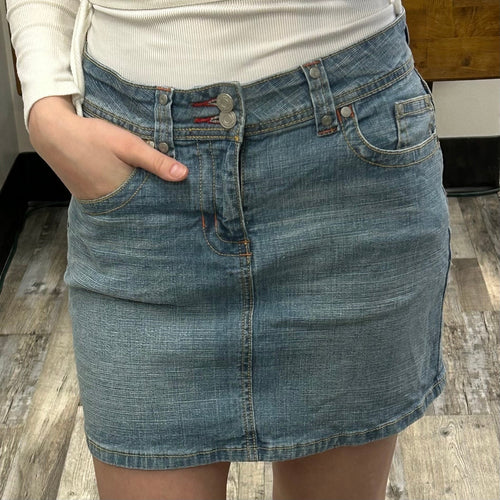 Vintage Y2K Jean Skirt Size 7