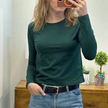 Forest Green Athleta Cotton Blend Long Sleeve XXS