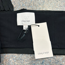 Cinq a Sept Amora One-Shoulder Black Crop Size 0