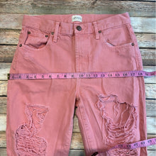 ALICE + OLIVIA- Genevieve Double Ripped Jeans in Rose, 28 Waist